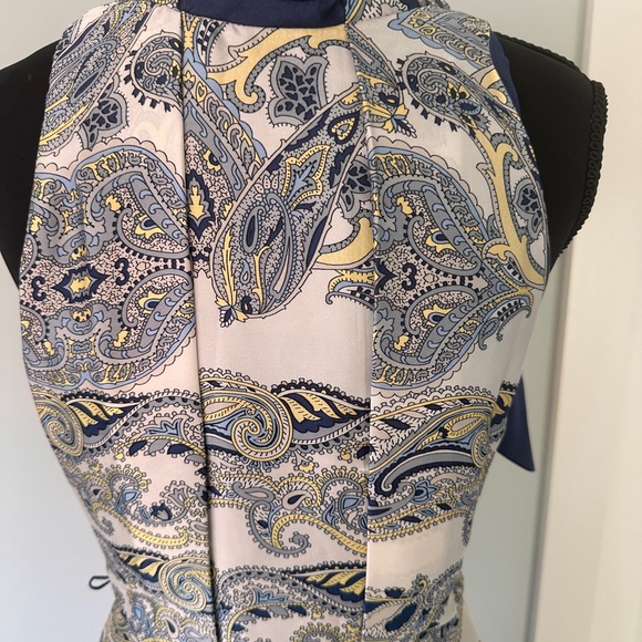 Mango Blue and White Paisley Maxi Dress - Picture 5 of 6